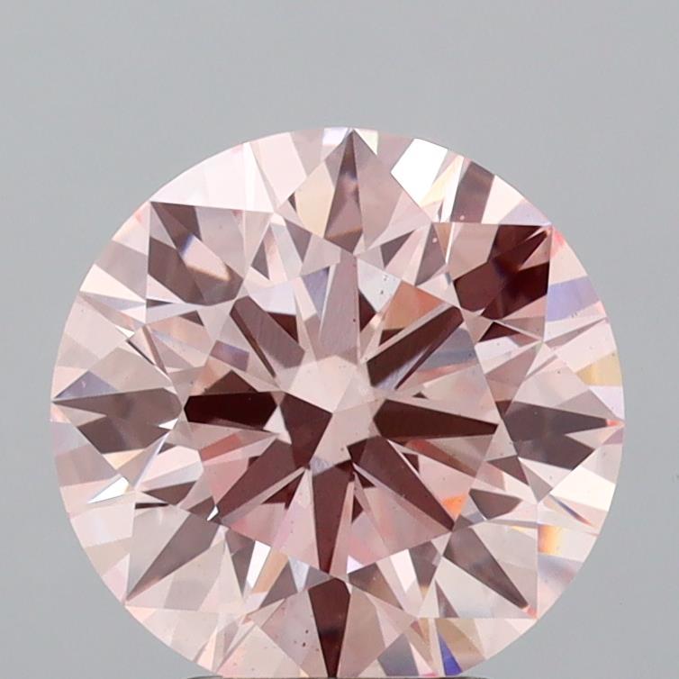 3.20 Ct. Fancy Pink Round Lab Grown Diamond