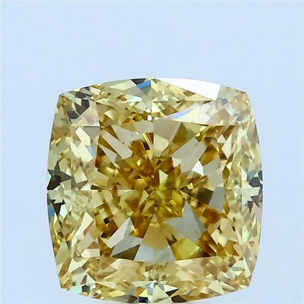 2.01 Ct. Fancy Intense Yellow Cushion Lab Grown Diamond