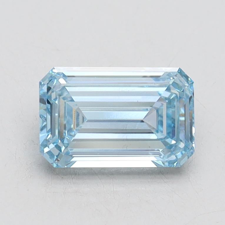 1.00 Ct. Fancy Intense Blue Emerald Lab Grown Diamond