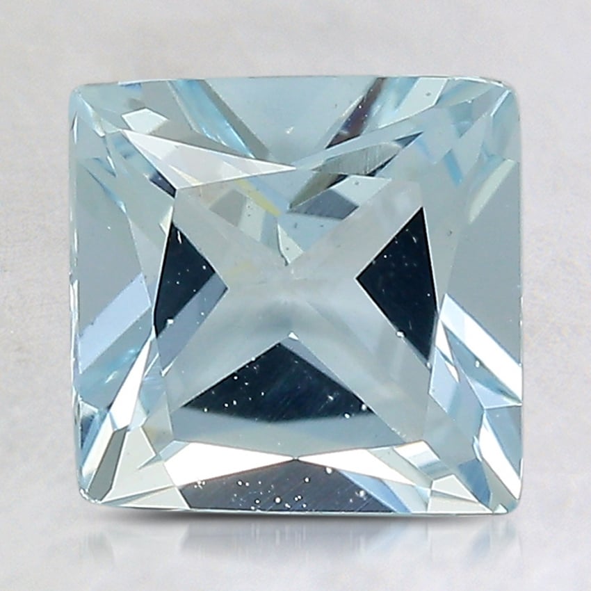 7.8x7.7mm Princess Aquamarine