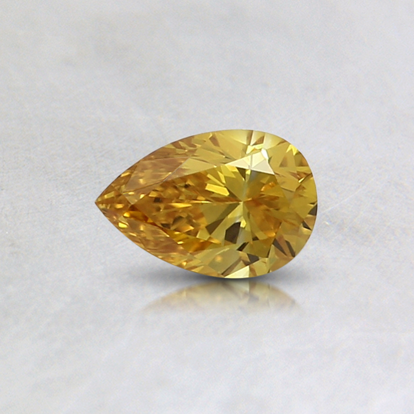 0.30 Ct. Fancy Vivid Orange-Yellow Pear Lab Grown Diamond