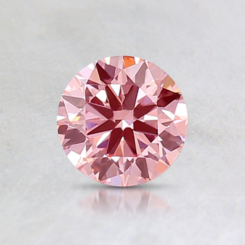 0.62 Ct. Fancy Intense Pink Round Lab Created Diamond