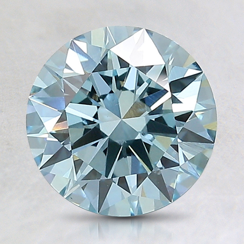 1.77 Ct. Fancy Blue Round Lab Created Diamond