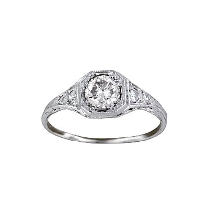 Art Nouveau Diamond Vintage Ring