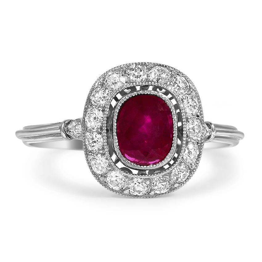 Modern Ruby Vintage Ring