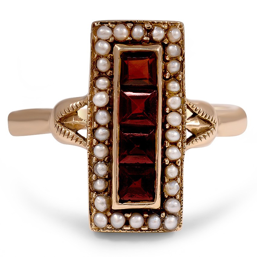 Victorian Garnet Vintage Ring