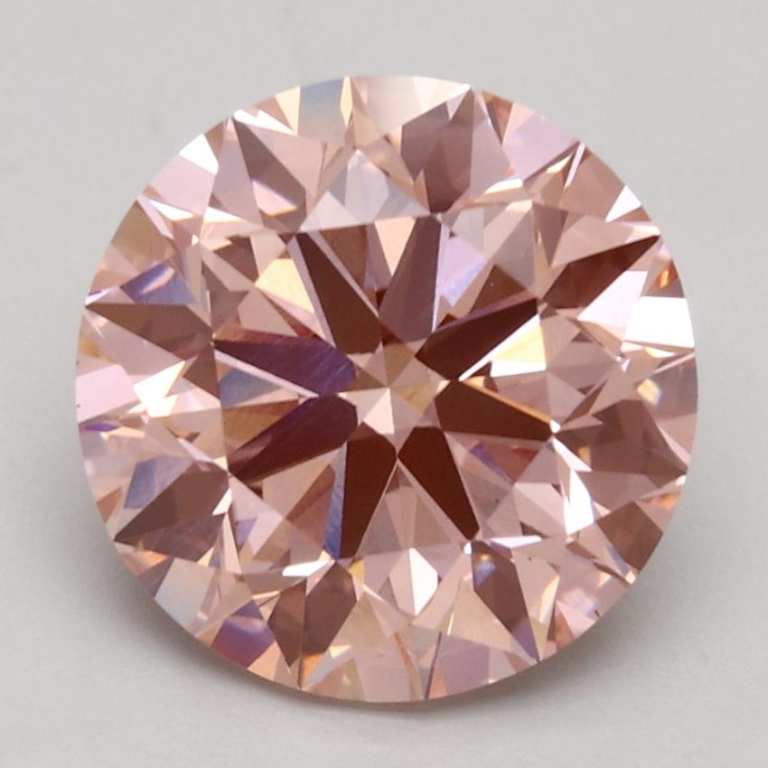 3.00 Ct. Fancy Intense Pink Round Lab Grown Diamond