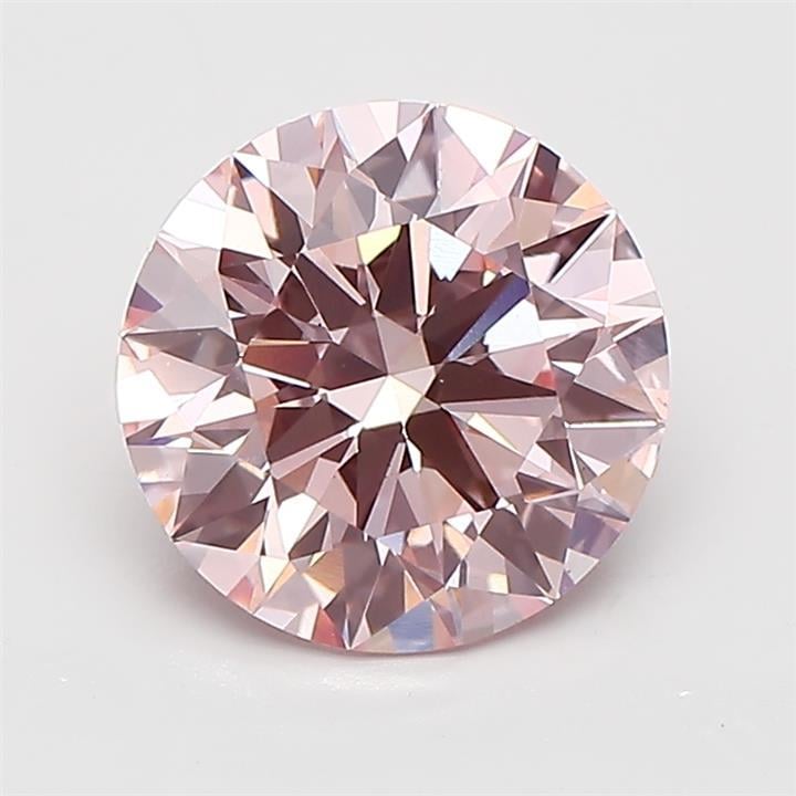 3.10 Ct. Fancy Intense Pink Round Lab Grown Diamond