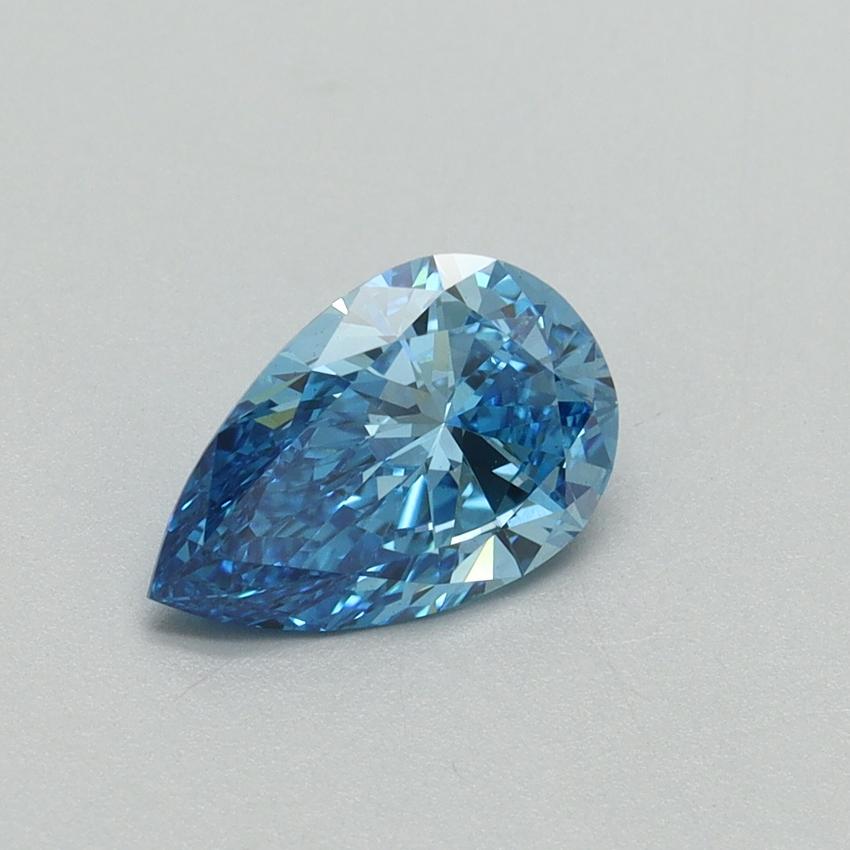1.02 Ct. Fancy Vivid Blue Pear Lab Grown Diamond