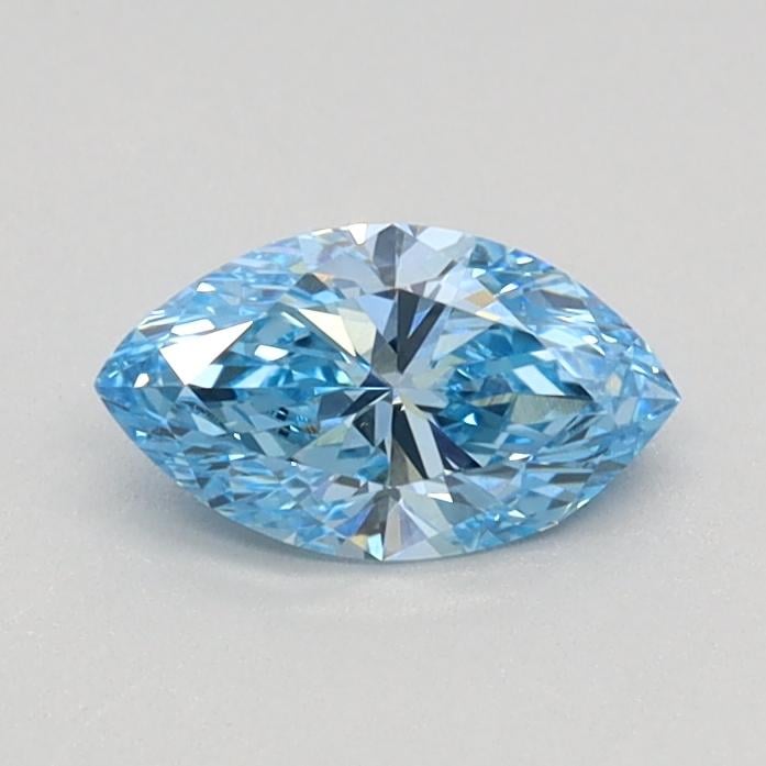 0.37 Ct. Fancy Vivid Blue Marquise Lab Grown Diamond