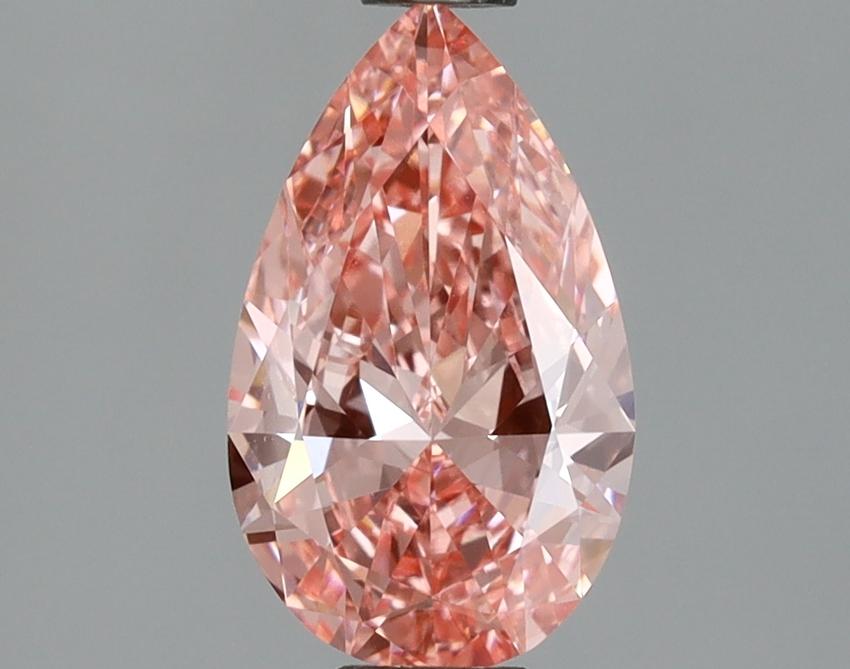 1.00 Ct. Fancy Vivid Pink Pear Lab Grown Diamond