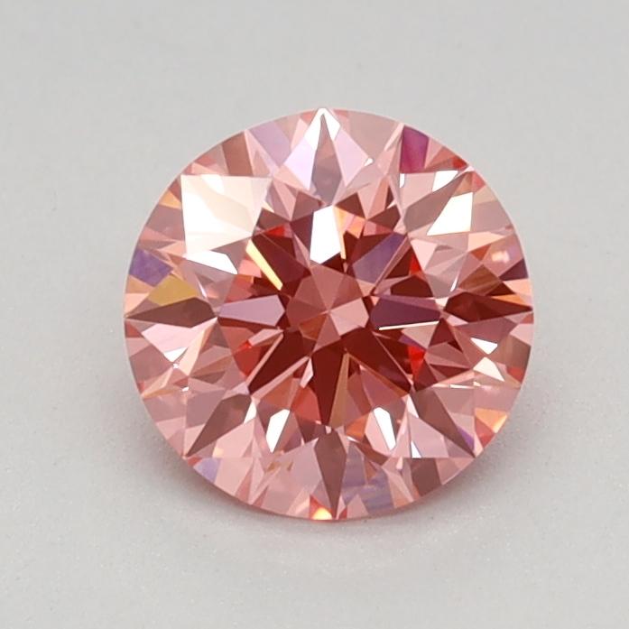 0.72 Ct. Fancy Vivid  Pink Round Lab Grown Diamond