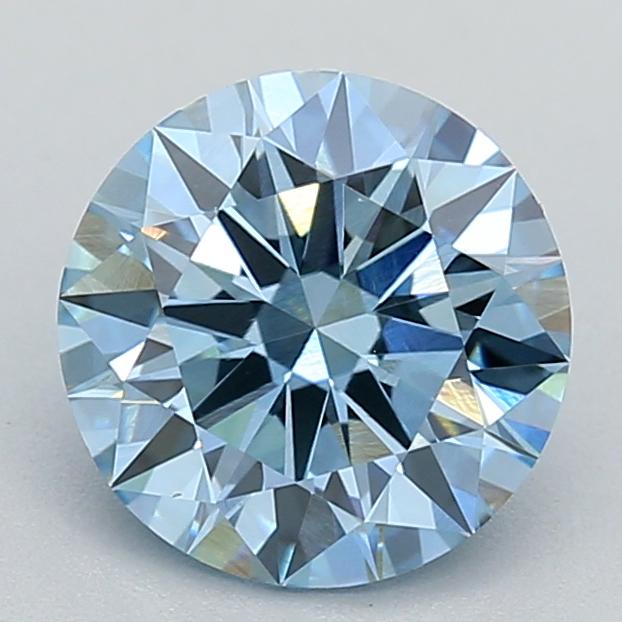 1.16 Ct. Fancy Vivid  Blue Round Lab Grown Diamond