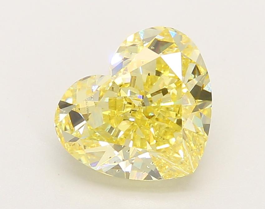2.55 Ct. Fancy Intense Yellow Heart Lab Grown Diamond