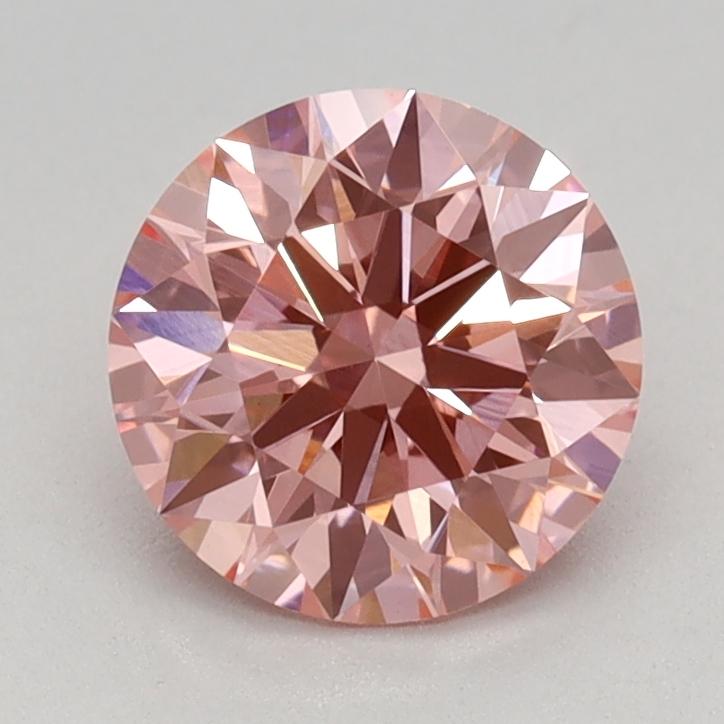 0.95 Ct. Fancy Vivid Pink Round Lab Grown Diamond