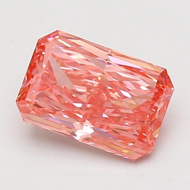 1.58 Ct. Fancy Vivid Pink Radiant Lab Grown Diamond