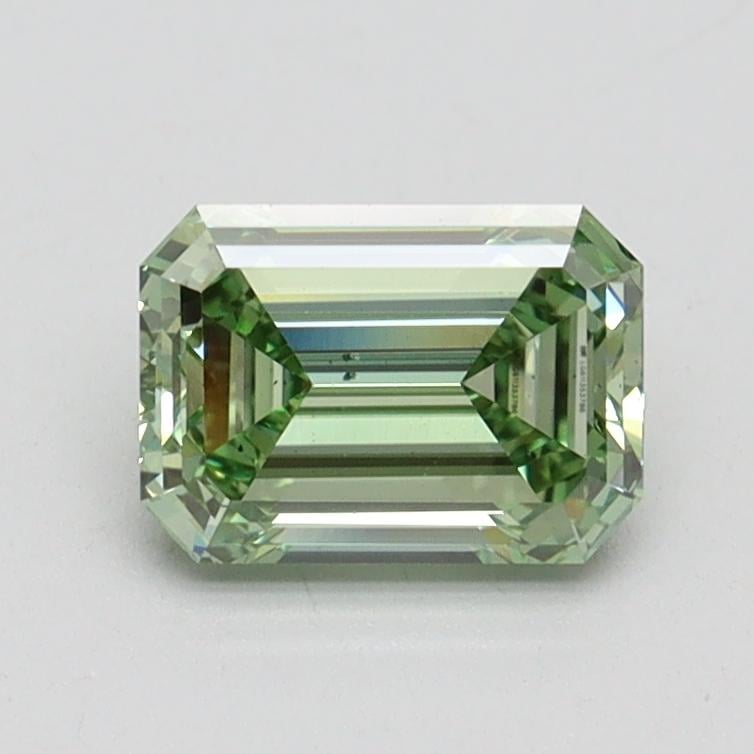 1.01 Ct. Fancy Intense Pacific Green Emerald Lab Grown Diamond