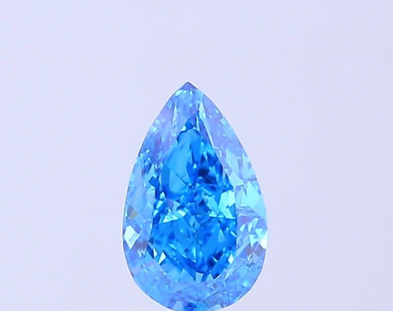 1.05 Ct. Fancy Vivid Blue Pear Lab Grown Diamond