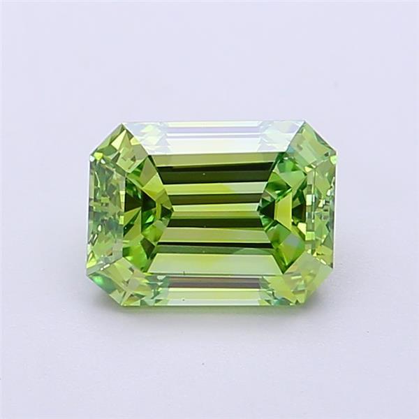 1.51 Ct. Fancy Vivid  Green Emerald Lab Grown Diamond