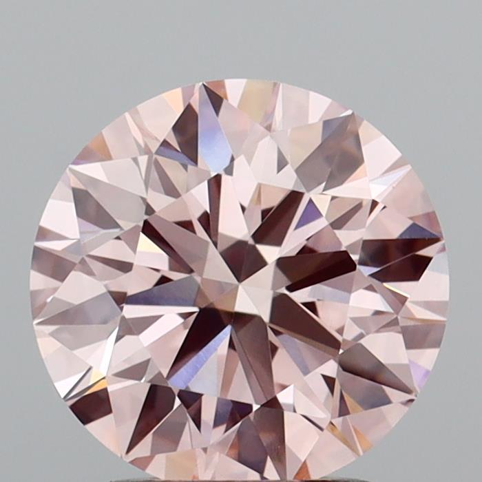 2.03 Ct. Fancy Intense Brownish Pink Round Lab Grown Diamond