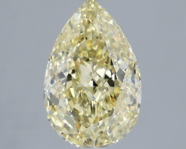 2.10 Ct. Fancy Yellow Pear Lab Grown Diamond
