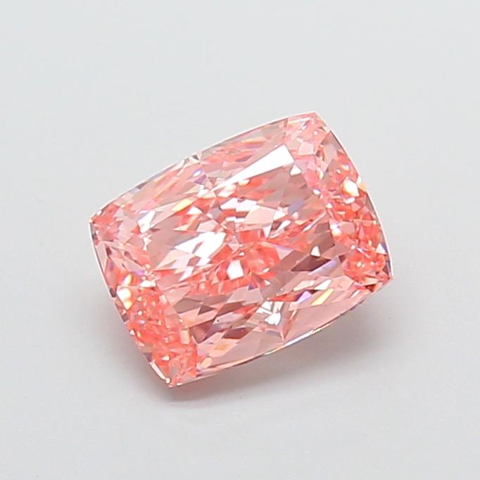 2.22 Ct. Fancy Vivid Pink Cushion Lab Grown Diamond