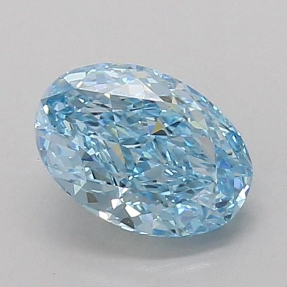 1.10 Ct. Fancy Vivid Blue Oval Lab Grown Diamond
