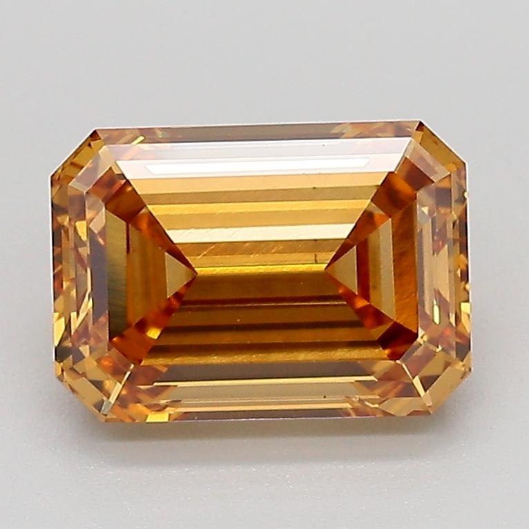 2.09 Ct. Fancy Light  Brown Emerald Lab Grown Diamond