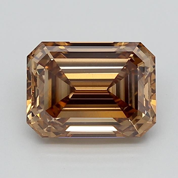 3.05 Ct. Fancy Light  Brown Emerald Lab Grown Diamond