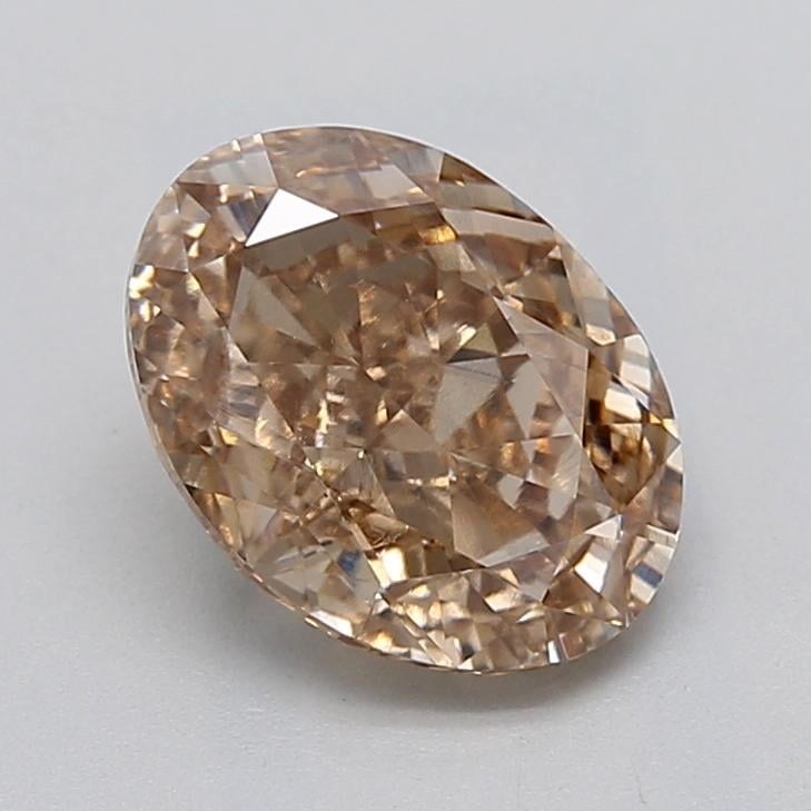 2.19 Ct. Light  Brown Oval Lab Grown Diamond