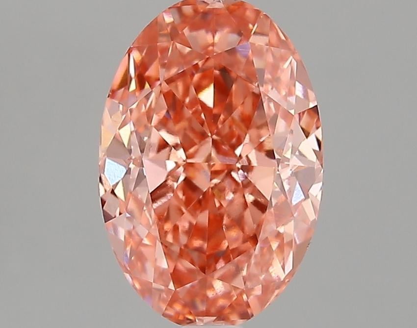 2.84 Ct. Fancy Pink Oval Lab Grown Diamond