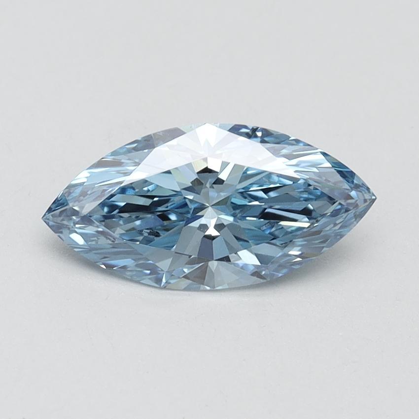 1.02 Ct. Fancy Vivid Blue Marquise Lab Grown Diamond