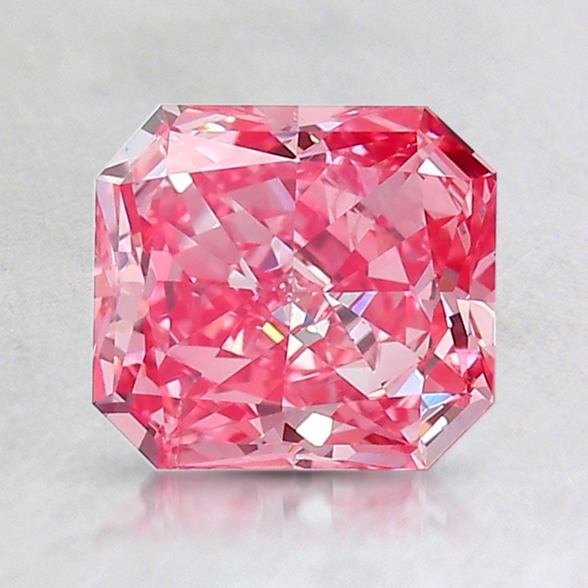1.14 Ct. Fancy Vivid Purplish Pink Radiant Lab Grown Diamond