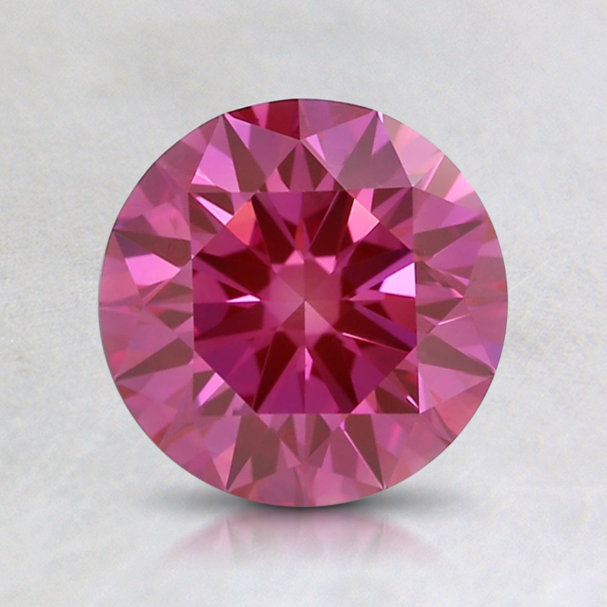 1.19 Ct. Fancy Vivid Purplish Pink Round Lab Grown Diamond