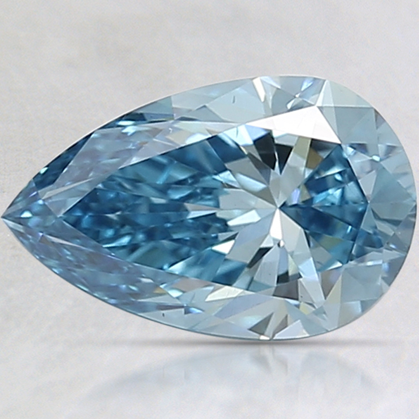 1.50 Ct. Fancy Vivid Blue Pear Lab Created Diamond