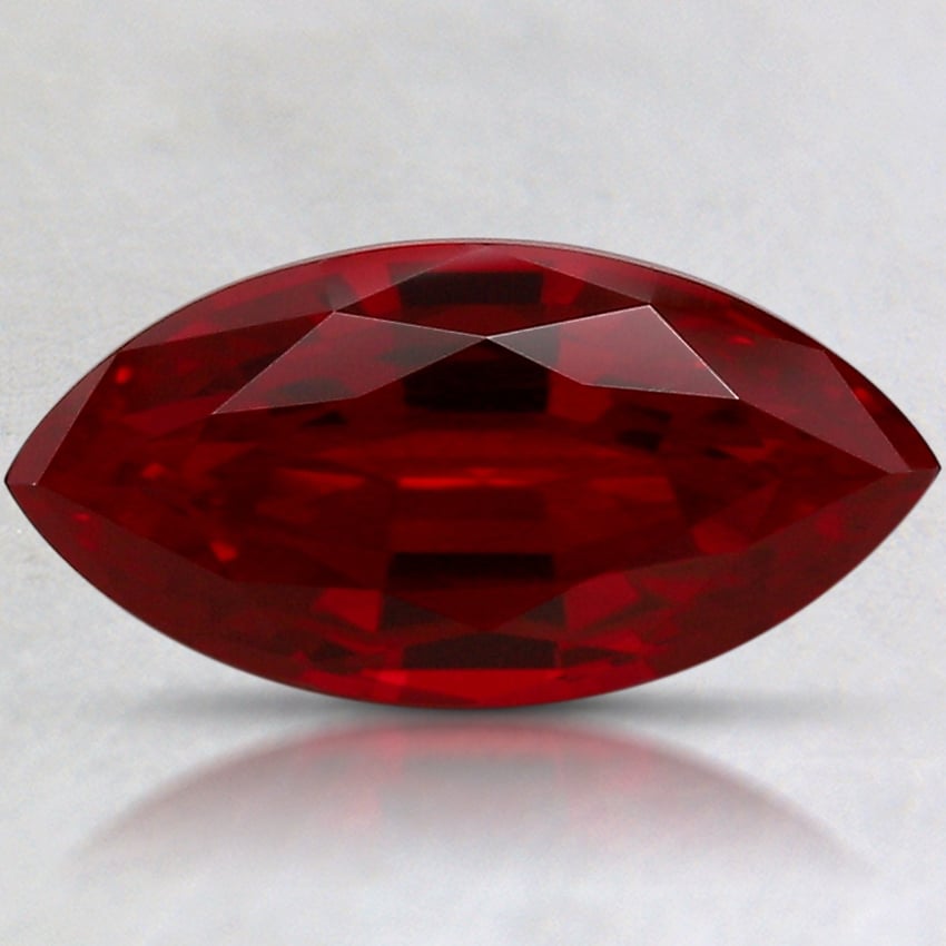 12.1x6mm Marquise Lab Grown Ruby