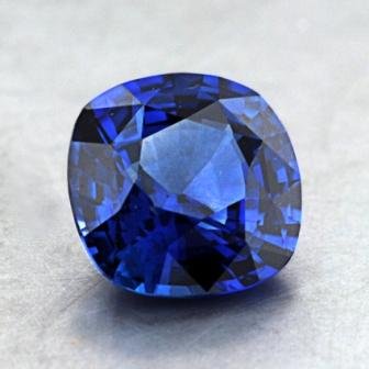 7.3mm Blue Cushion Sapphire