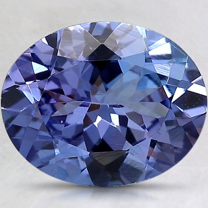 10.1x8.1mm Unheated Violet Oval Tanzanite
