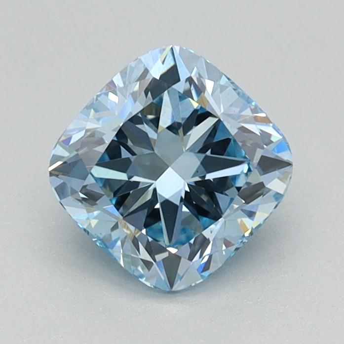 0.84 Ct. Fancy Intense Blue Cushion Lab Grown Diamond
