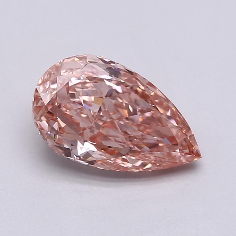 2.64 Ct. Fancy Vivid  Pink Pear Lab Grown Diamond