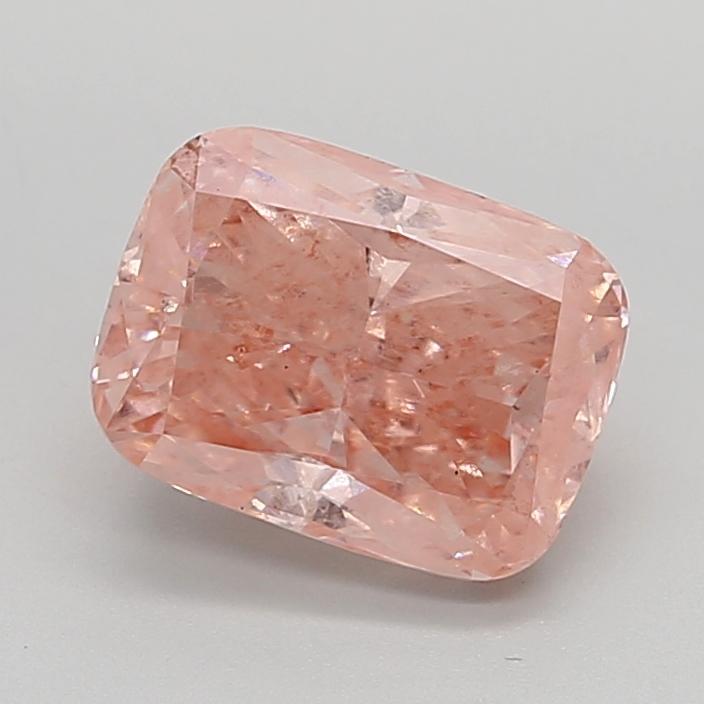 3.07 Ct. Fancy Intense  Pink Cushion Lab Grown Diamond