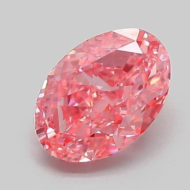 1.10 Ct. Fancy Vivid Pink Oval Lab Grown Diamond