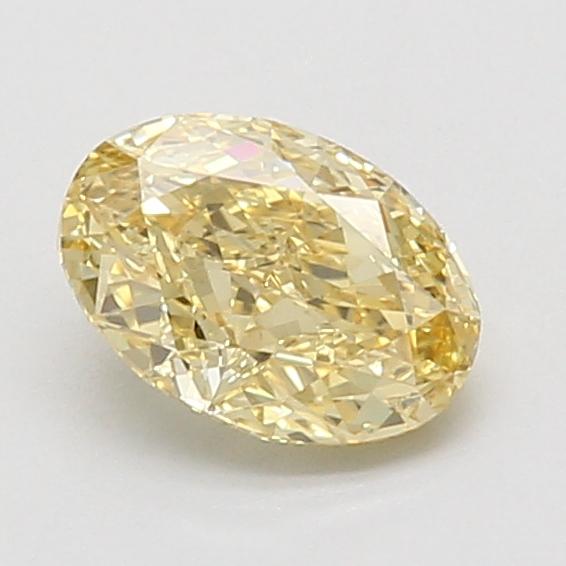 1.05 Ct. Fancy Intense Yellow Oval Lab Grown Diamond