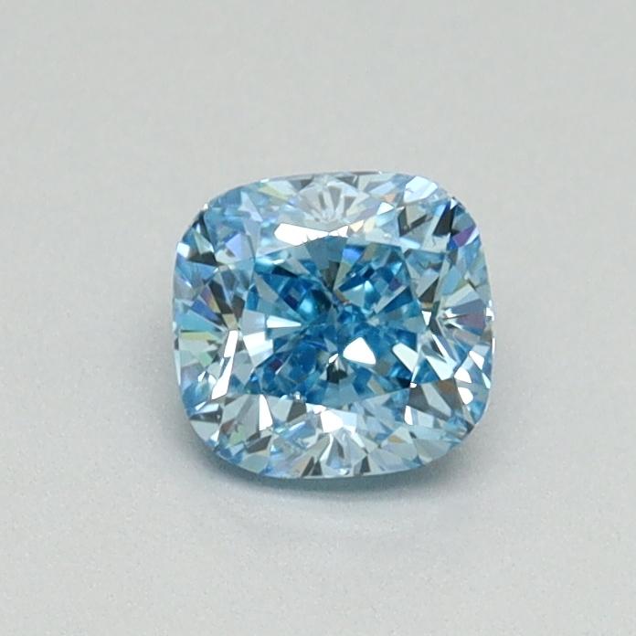 0.50 Ct. Fancy Vivid Blue Cushion Lab Grown Diamond