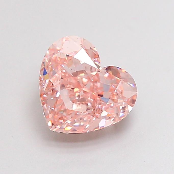 1.91 Ct. Fancy Intense  Pink Heart Lab Grown Diamond