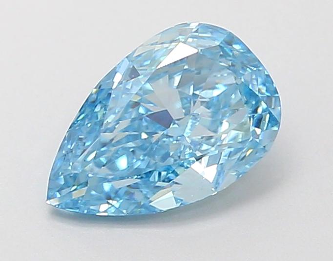 0.88 Ct. Fancy Vivid Blue Pear Lab Grown Diamond
