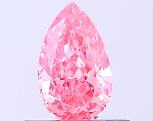 0.37 Ct. Fancy Vivid Pink Pear Lab Grown Diamond