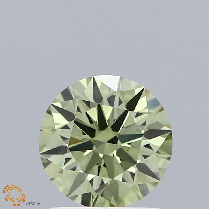 1.31 Ct. Fancy Intense  Green Round Lab Grown Diamond