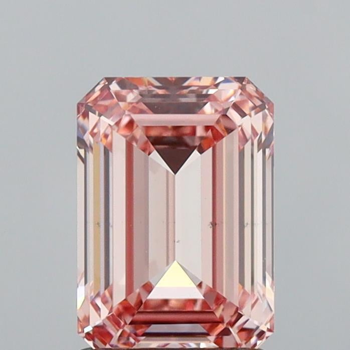1.52 Ct. Fancy Intense Brownish Pink Emerald Lab Grown Diamond