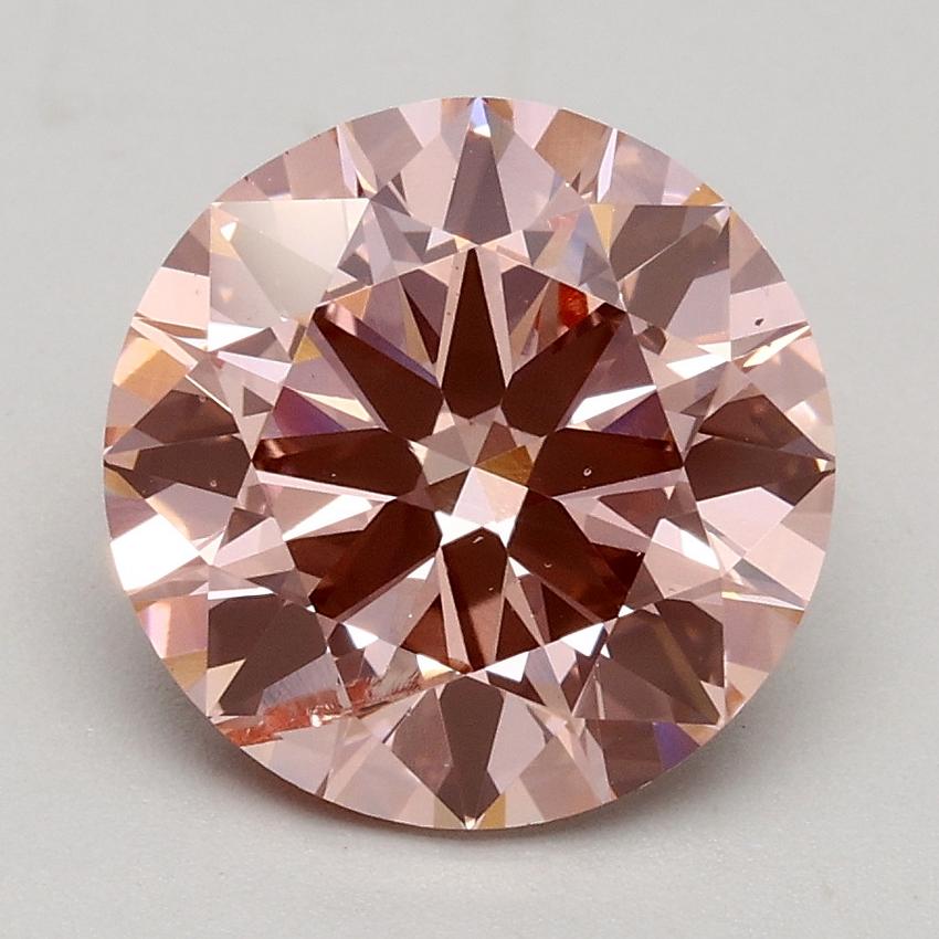 2.20 Ct. Fancy Intense Pink Round Lab Grown Diamond